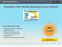 Tablet Screenshot of floridaboatingcourse.com